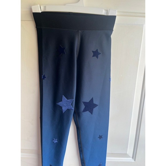 Ultracor X Soulcycle Womens XS Navy Ombre Velvet Gradient Star Knockout Leggings - Picture 4 of 8